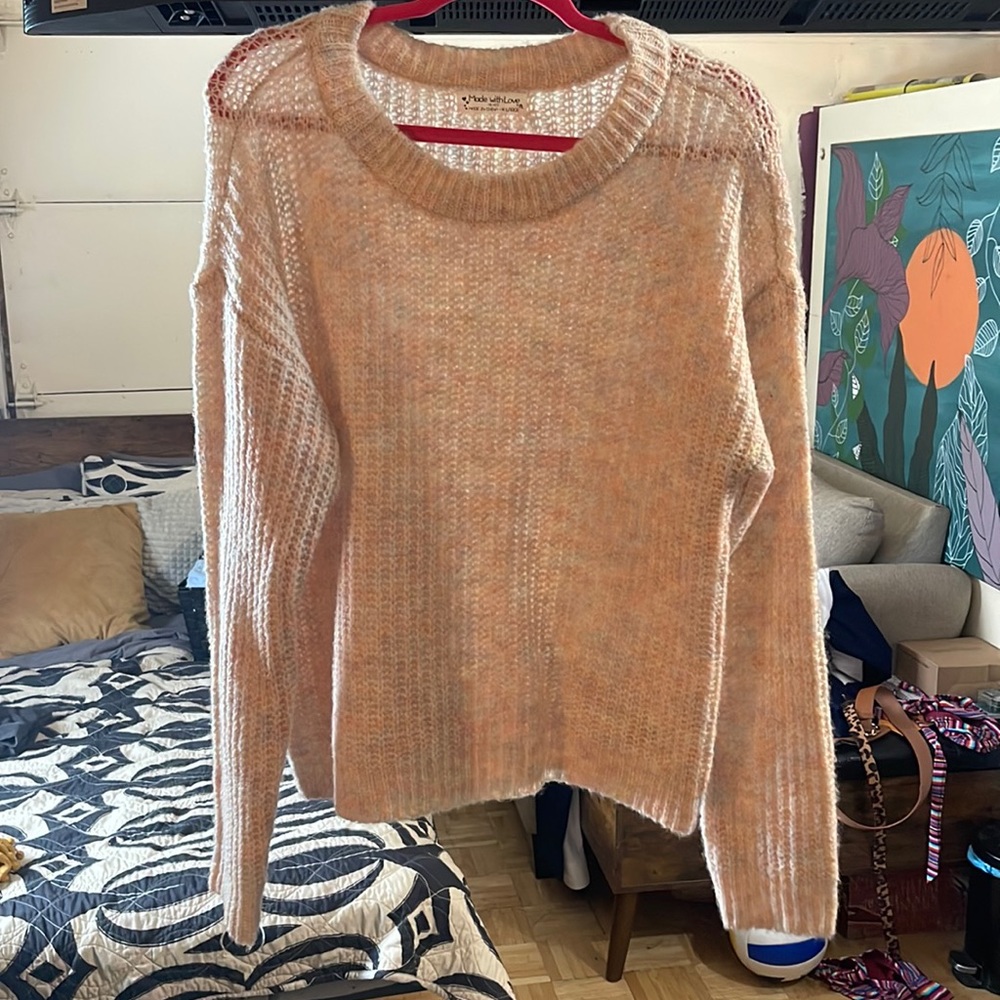 Cable knit sweater